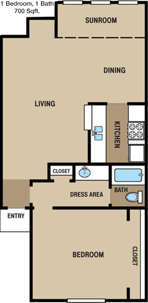 700 sq ft floorplan layout
