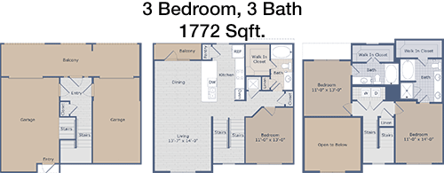 1,772 sq ft floorplan layout