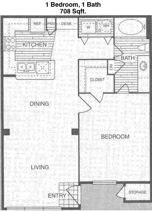 708 sq ft floorplan layout