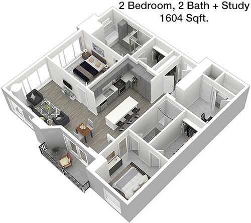 1,604 sq ft floorplan layout