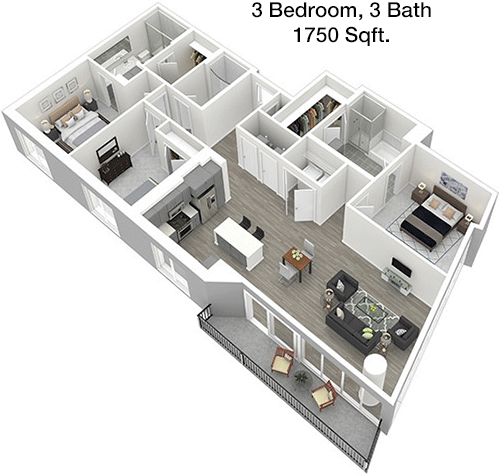 1,750 sq ft floorplan layout