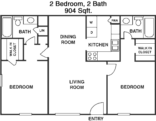 The Mesquite floorplan layout