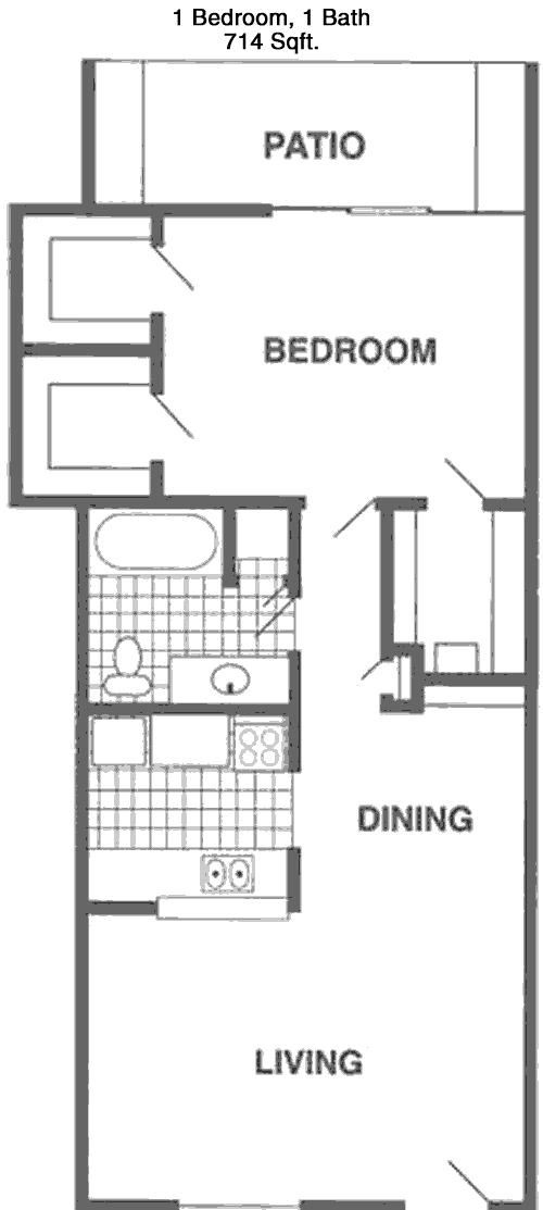 714 sq ft floorplan layout