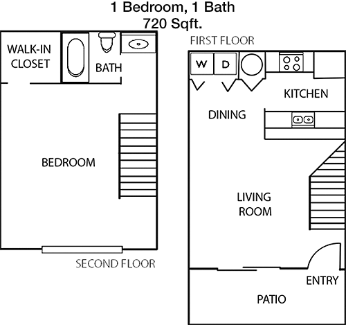 720 sq ft floorplan layout