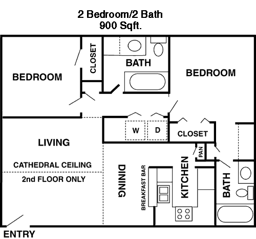 900 sq ft floorplan layout