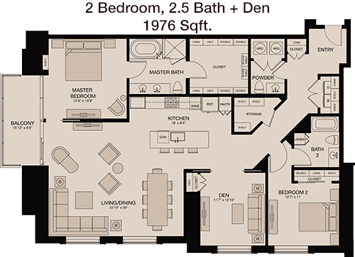 1,976 sq ft floorplan layout