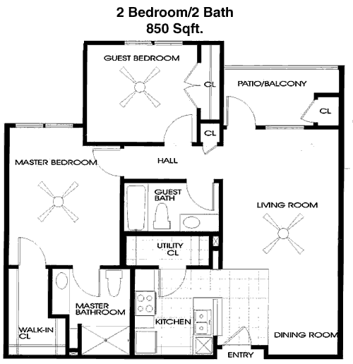 850 sq ft floorplan layout
