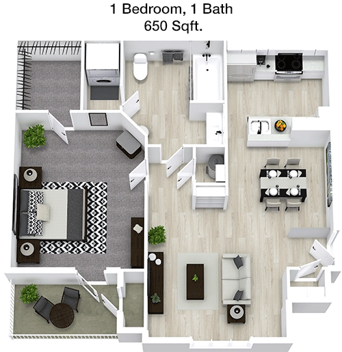 650 sq ft floorplan layout