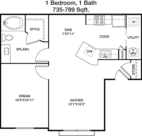 MIL-A1 floorplan layout