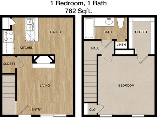 762 sq ft floorplan layout