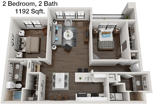 B2 floorplan layout