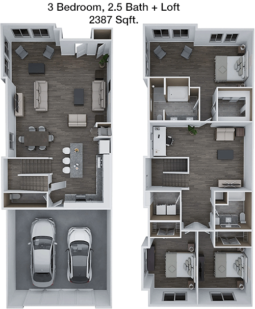 2,387 sq ft floorplan layout