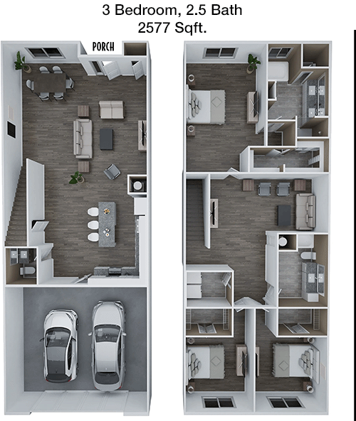 2,577 sq ft floorplan layout