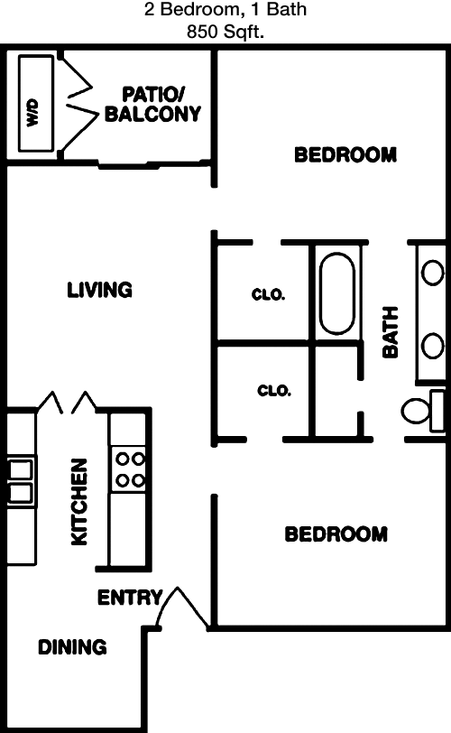 850 sq ft floorplan layout