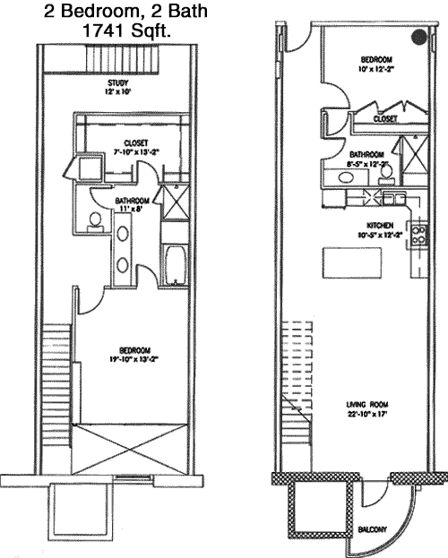 1,741 sq ft floorplan layout
