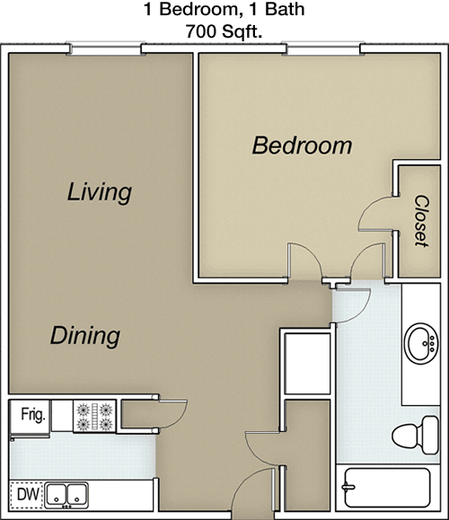 700 sq ft floorplan layout
