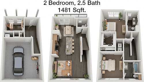 1,481 sq ft floorplan layout