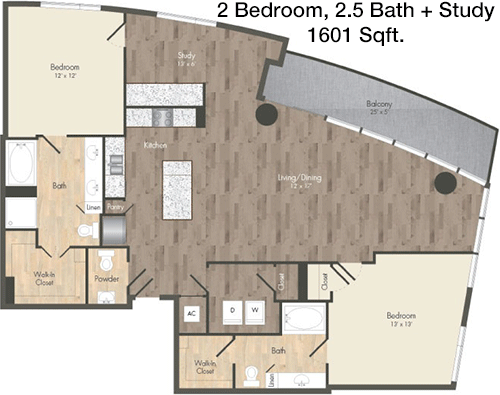 1,601 sq ft floorplan layout