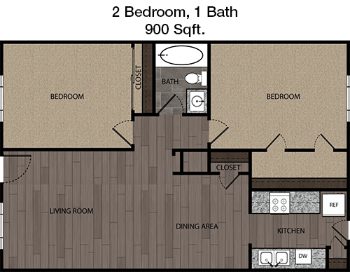 900 sq ft floorplan layout