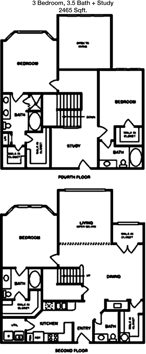 2,465 sq ft floorplan layout