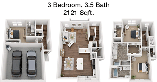 2,121 sq ft floorplan layout