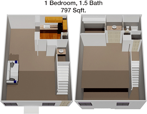 797 sq ft floorplan layout