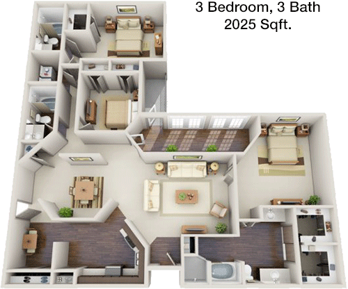 2,025 sq ft floorplan layout