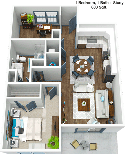 800 sq ft floorplan layout
