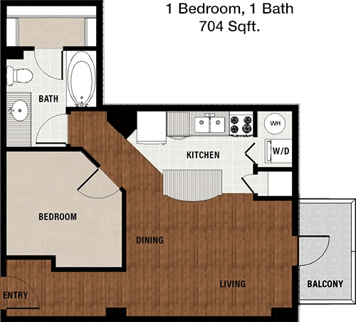 704 sq ft floorplan layout