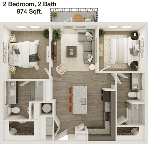 B2 floorplan layout
