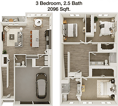 2,096 sq ft floorplan layout