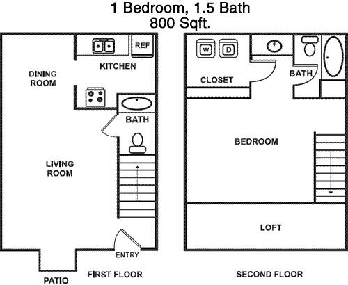 800 sq ft floorplan layout