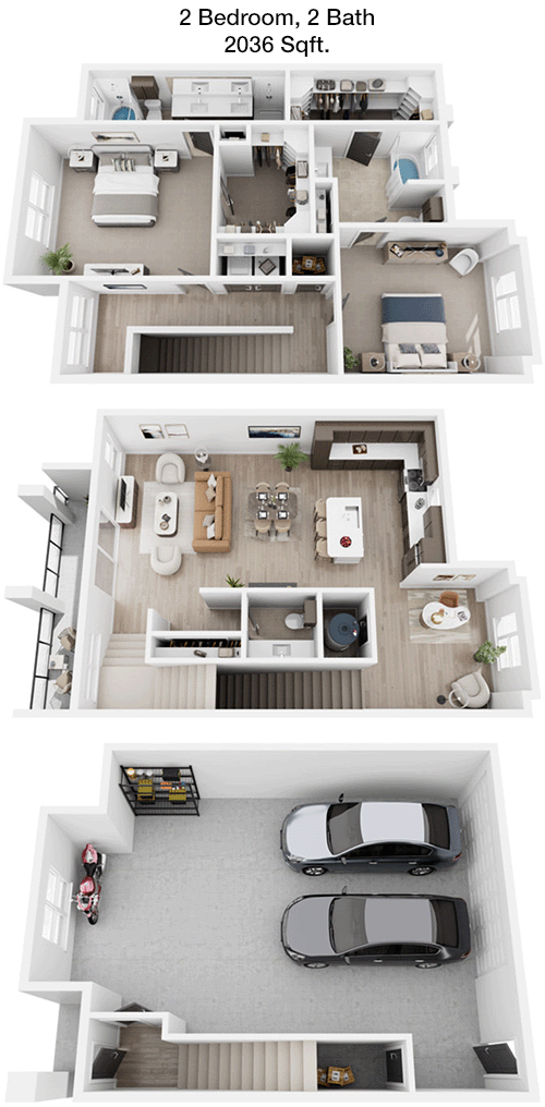 2,036 sq ft floorplan layout