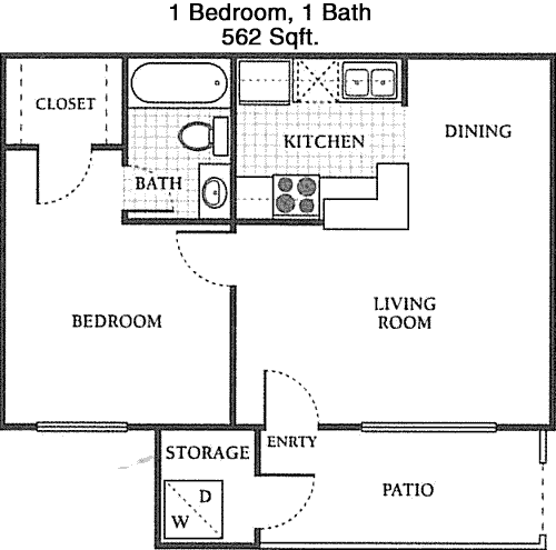 A floorplan layout