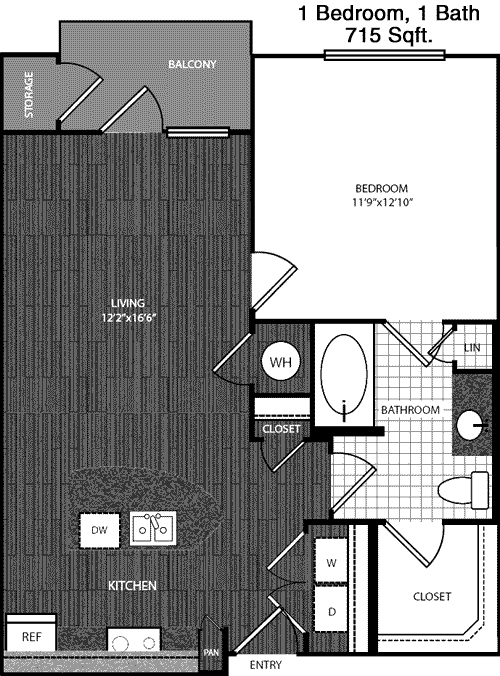 715 sq ft floorplan layout