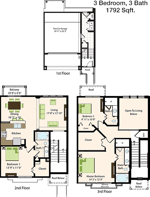 1,792 sq ft floorplan layout