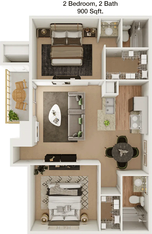 900 sq ft floorplan layout