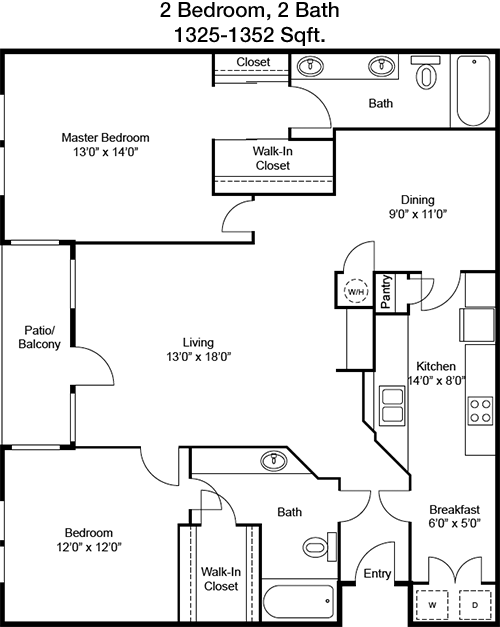 B floorplan layout