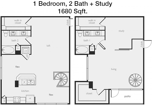 1,680 sq ft floorplan layout