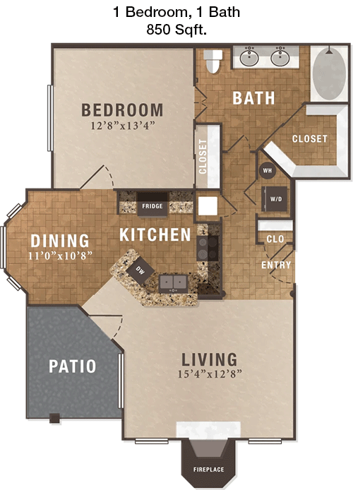 850 sq ft floorplan layout