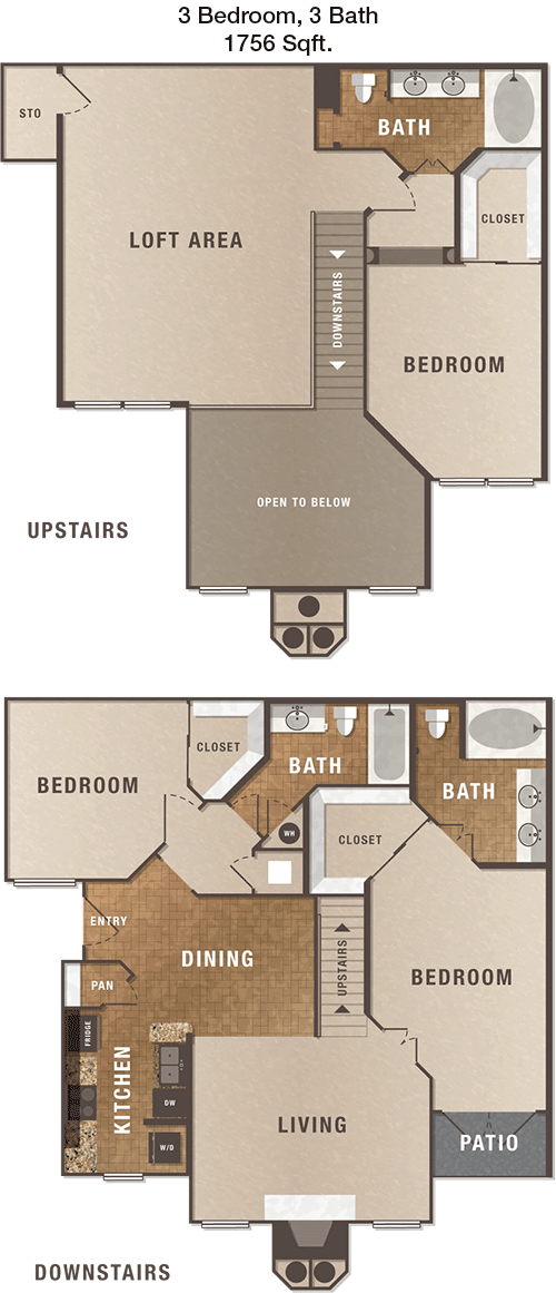 1,756 sq ft floorplan layout