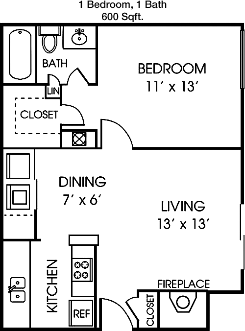 600 sq ft floorplan layout