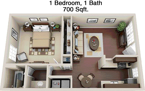 700 sq ft floorplan layout