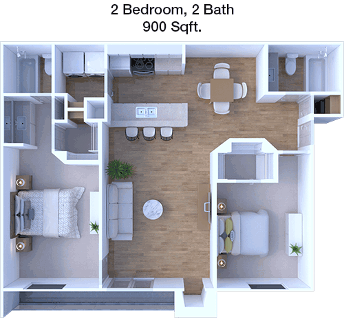 900 sq ft floorplan layout
