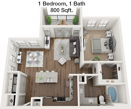 800 sq ft floorplan layout
