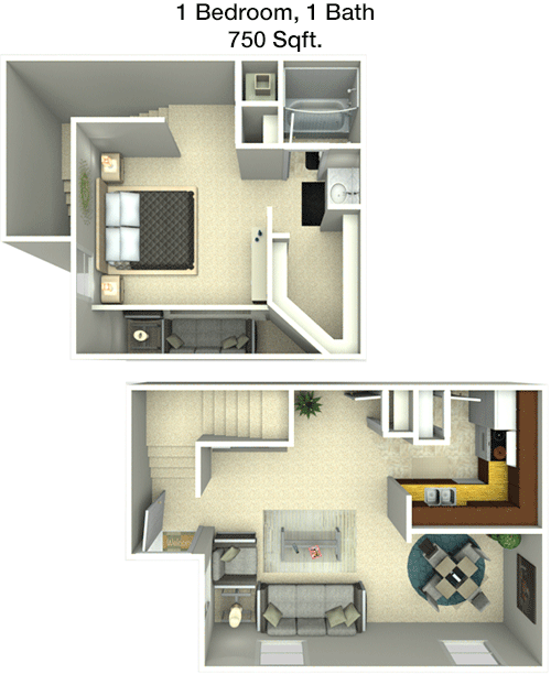 750 sq ft floorplan layout