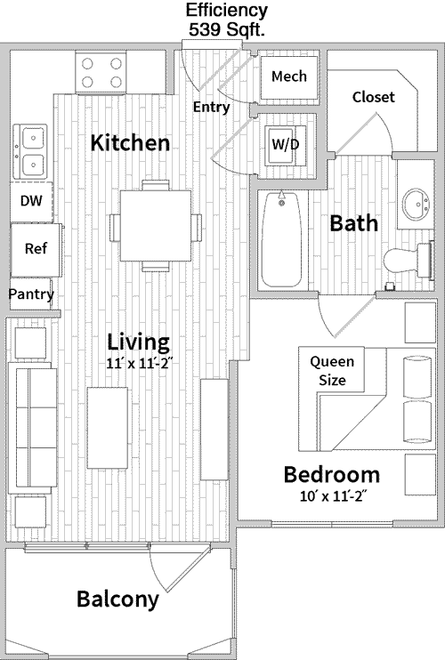 EFF floorplan layout