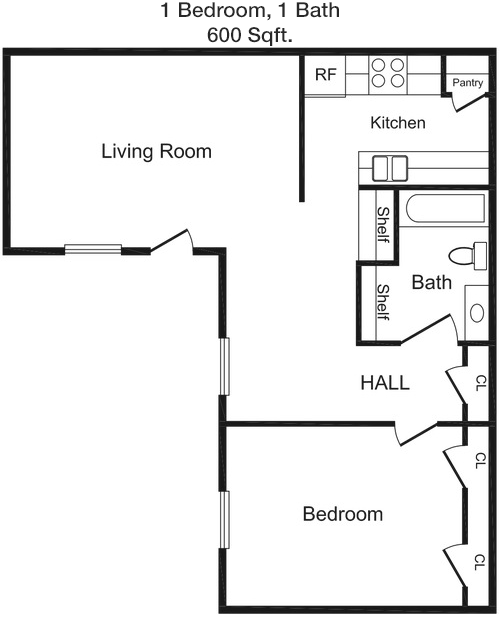 600 sq ft floorplan layout