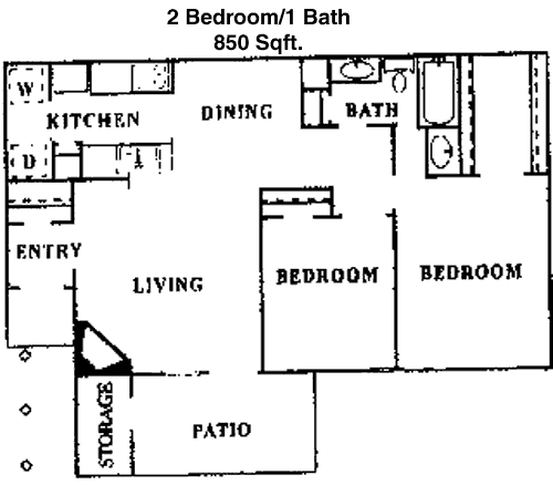 850 sq ft floorplan layout