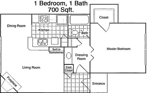 700 sq ft floorplan layout